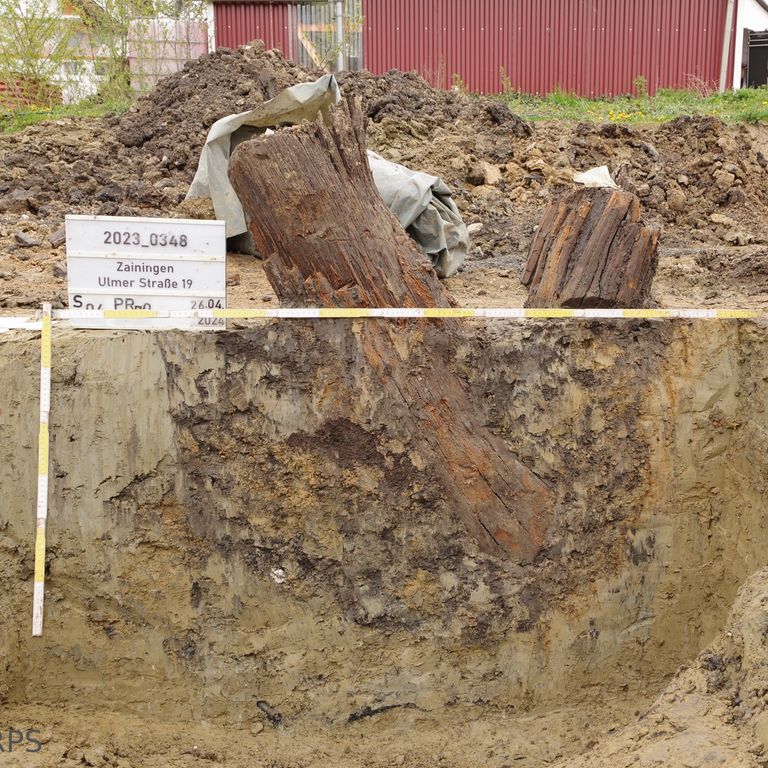 Doppelpfostengrube in Zainingen
